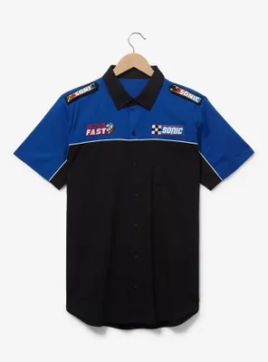 Sonic the Hedgehog Racing Woven Button Up - BoxLunch Exclusive