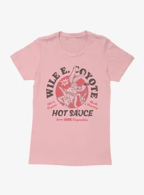 Looney Tunes Wile E. Coyote Hot Sauce Womens T-Shirt