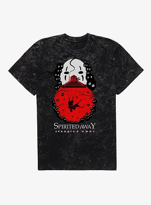 Studio Ghibli Spirited Away Falling Deeper Mineral Wash T-Shirt