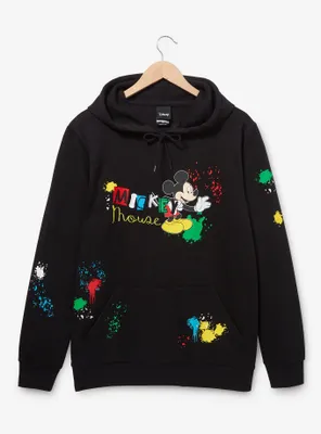 Disney Mickey Mouse Paint Splatter Hoodie - BoxLunch Exclusive
