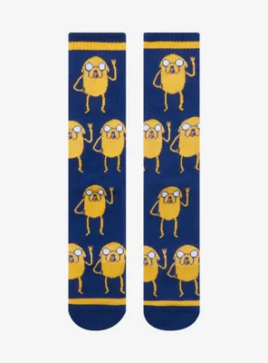 Adventure Time Jake the Dog Allover Print Crew Socks - BoxLunch Exclusive
