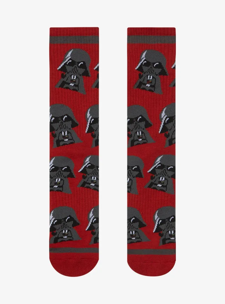 Star Wars Darth Vader Allover Print Crew Socks - BoxLunch Exclusive