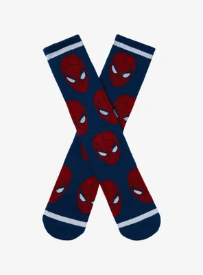 Marvel Spider-Man Allover Print Crew Socks - BoxLunch Exclusive
