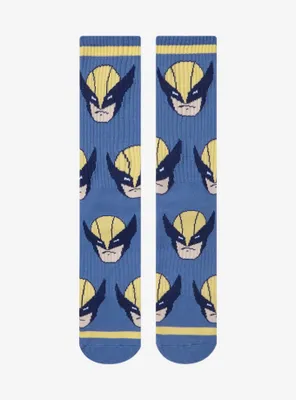 Marvel X-Men Wolverine Allover Print Crew Socks - BoxLunch Exclusive