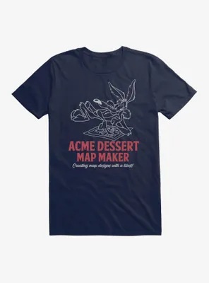 Looney Tunes Wile E. Coyote Acme Dessert Map Maker T-Shirt