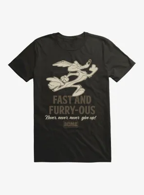Looney Tunes Wile E. Coyote Fast And Fury-Ous T-Shirt