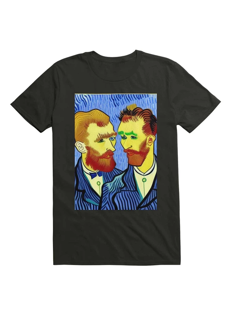 Queer Couple Van Gogh Style T-Shirt