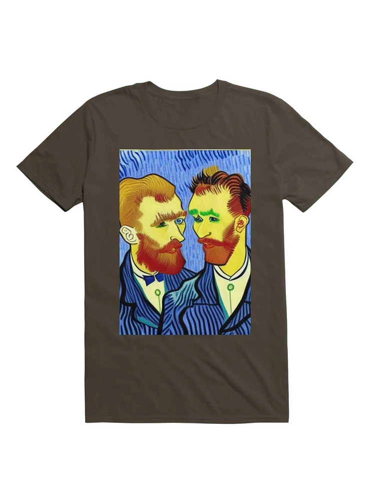 Queer Couple Van Gogh Style T-Shirt