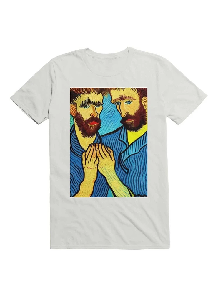 Gay Couple The Style Of Van Gogh T-Shirt