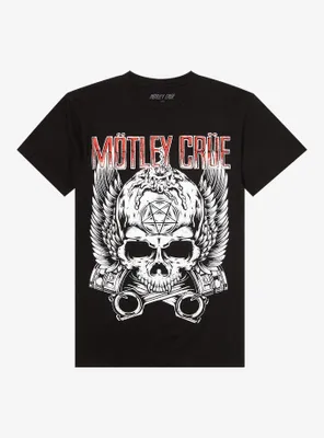 Motley Crue Pentagram Skull T-Shirt