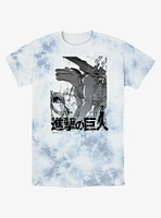 Attack On Titan Cart Demolition Tie-Dye T-Shirt