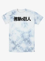 Attack On Titan Japanese Logo Tie-Dye T-Shirt