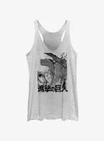 Attack On Titan Cart Demolition Womens Tank Top