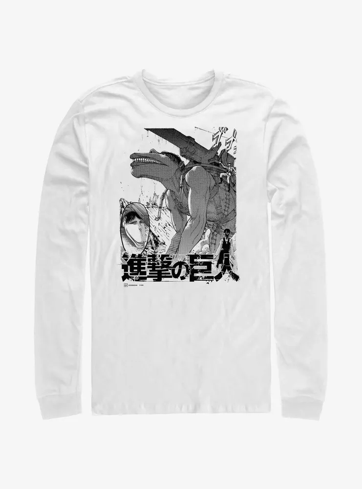 Attack On Titan Cart Demolition Long-Sleeve T-Shirt