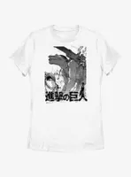 Attack On Titan Cart Demolition Womens T-Shirt