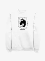 Attack On Titan Military Police Brigade Title Logo Sweatshirt