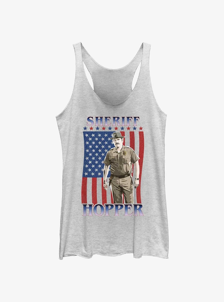 Stranger Things Sheriff Hopper On The 4Th Girls Tank