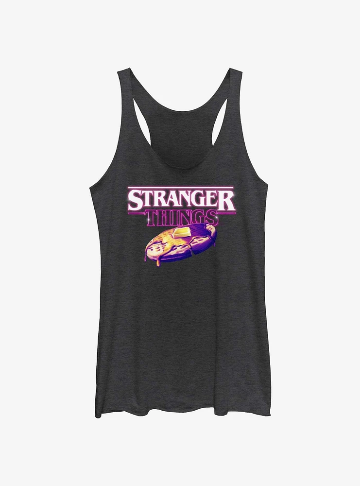 Stranger Things Retro Waffle Logo Girls Tank