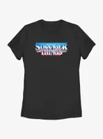 Stranger Things Metal Retro Logo Womens T-Shirt