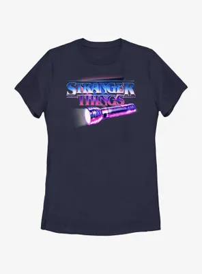 Stranger Things Retro Flashlight Logo Womens T-Shirt