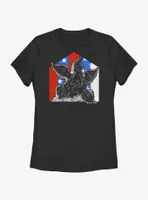 Stranger Things Demogorgon Badge Womens T-Shirt