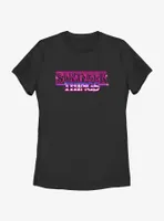 Stranger Things Logo Retro Womens T-Shirt