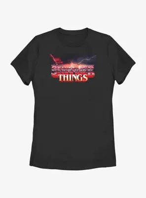 Stranger Things Storm Logo Womens T-Shirt