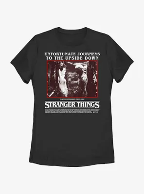 Stranger Things Unfortunate Journey Womens T-Shirt