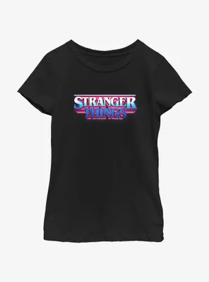 Stranger Things Retro Logo Youth Girls T-Shirt