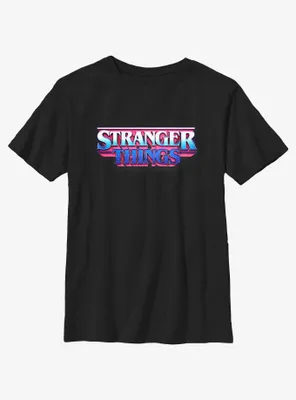 Stranger Things Retro Logo Youth T-Shirt