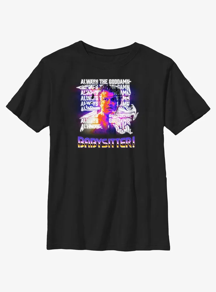 Stranger Things Babysitter Steve Retro Youth T-Shirt