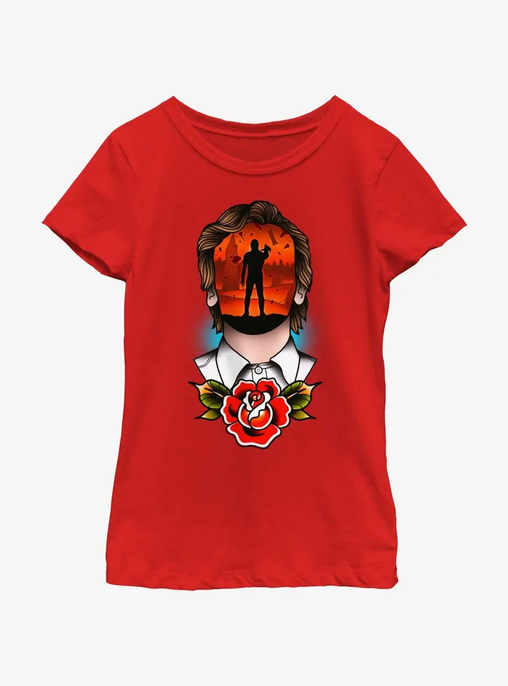 Stranger Things Tattoo Vecna Youth Girls T-Shirt