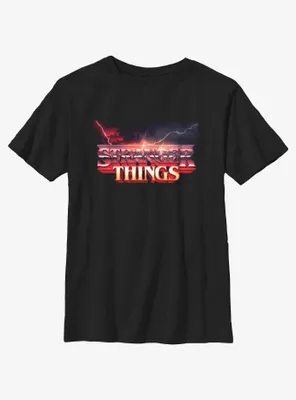 Stranger Things Storm Logo Youth T-Shirt
