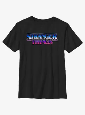 Stranger Things Metallic Logo Youth T-Shirt