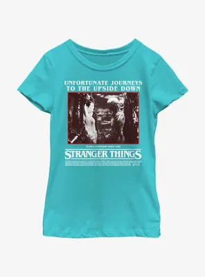Stranger Things Unfortunate Journey Youth Girls T-Shirt