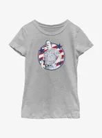Stranger Things Hopper Stars And Stripes Youth Girls T-Shirt