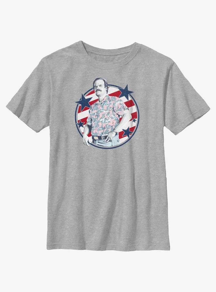 Stranger Things Hopper Stars And Stripes Youth T-Shirt