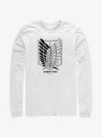 Attack On Titan Scout Regiment Title Logo Long-Sleeve T-Shirt