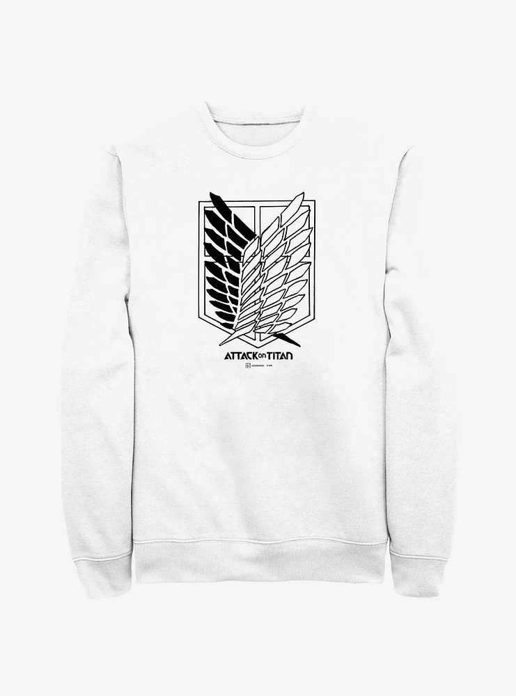 Attack On Titan Scout Regiment Title Logo Sweatshirt