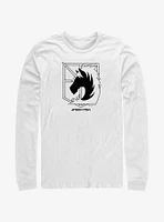 Attack On Titan Military Police Brigade Title Logo Long-Sleeve T-Shirt