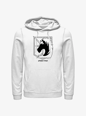 Attack On Titan Military Police Brigade Title Logo Hoodie