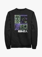 Attack On Titan Titans Manga Panels Sweatshirt