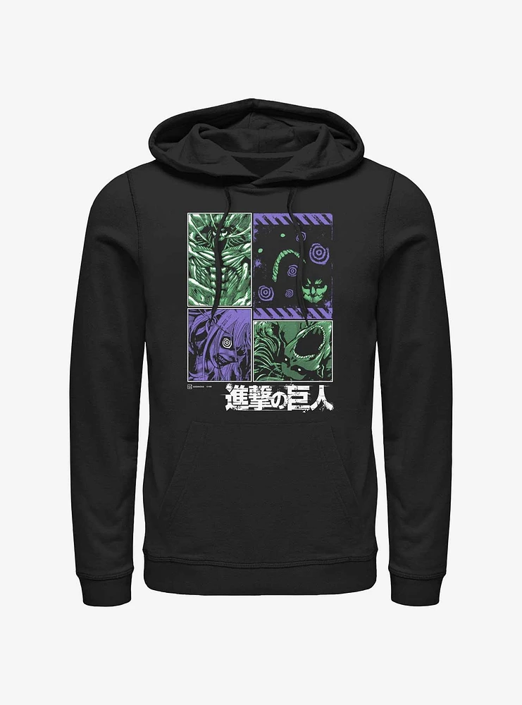 Attack On Titan Titans Manga Panels Hoodie