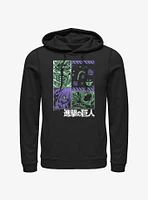 Attack On Titan Titans Manga Panels Hoodie