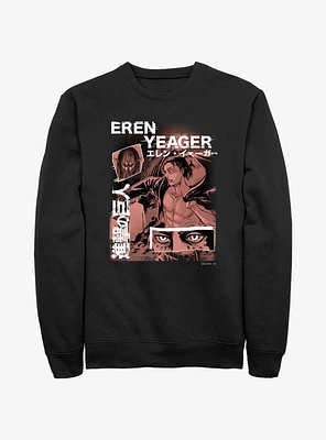 Attack On Titan Eren Yeager Collage Sweatshirt