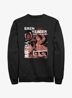 Attack On Titan Eren Yeager Collage Sweatshirt