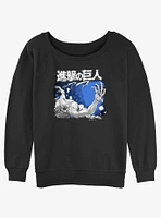 Attack On Titan Girls Slouchy Sweatshirt