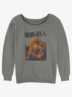 Attack On Titan Beast Girls Slouchy Sweatshirt