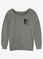 Attack On Titan Corner Scout Regiment Girls Slouchy Sweatshirt