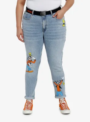 Disney Goofy Mom Jeans With Belt Plus